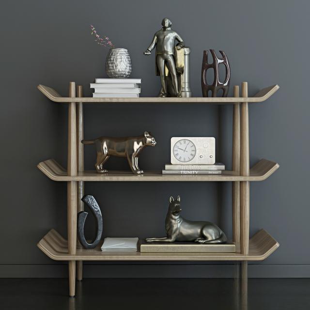 Modern Wood Shelf rack