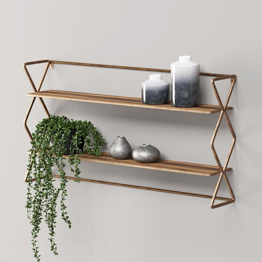 Geometric Metal Shelf