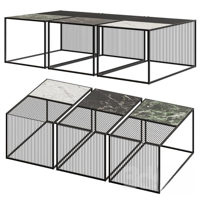 Geometric Metal Coffee Table rack