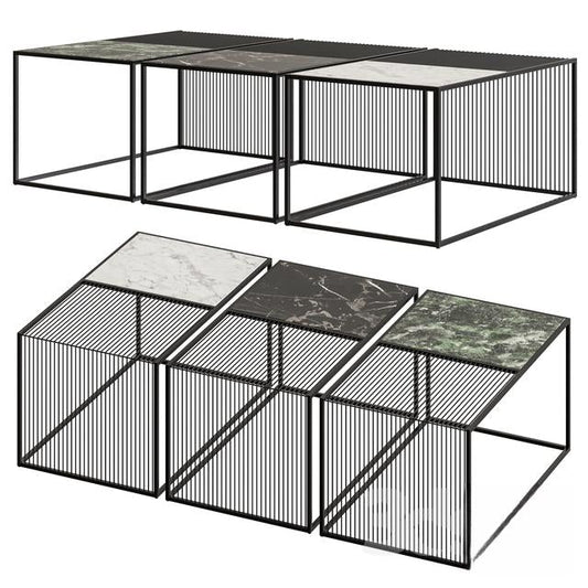 Geometric Metal Coffee Table