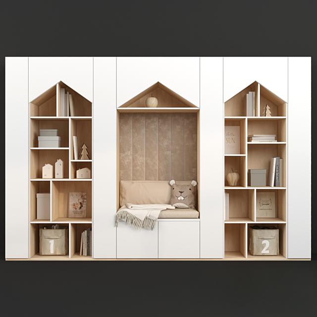 HouseShapedModernBookshelf rack