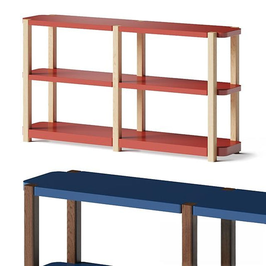 Red Blue Modern Shelf