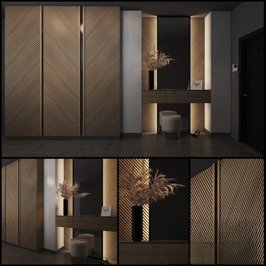 Geometric Patterned Modern Wardrobe