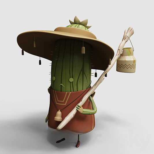 CactusCartoonCharacter