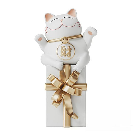 Lucky Cat Decorative Figurine