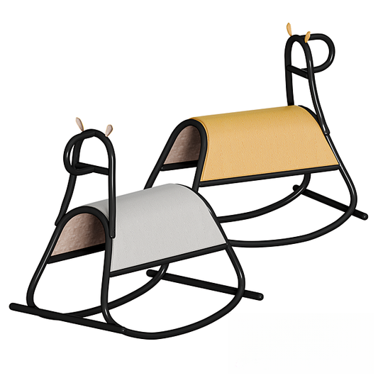 Black Metal Rocking Chair