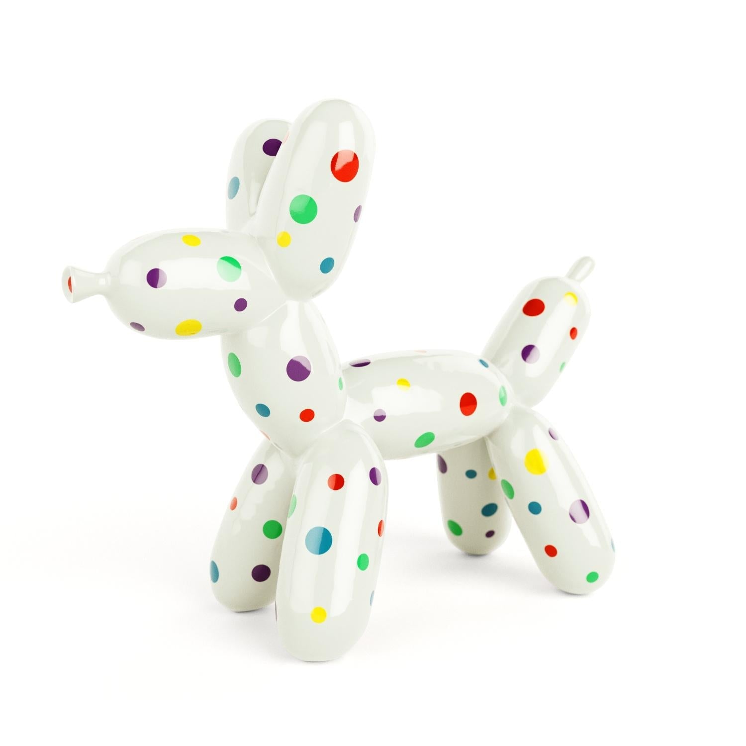 Colorful Polka Dot Dog Figurine