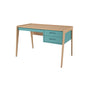 Light Wood Blue Desk