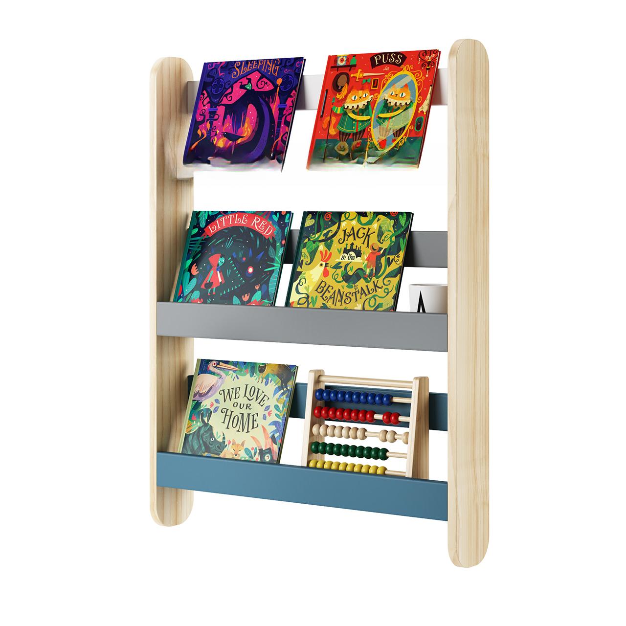 Colorful Patterned Bookshelf