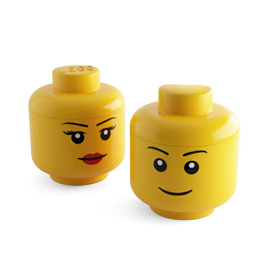 Yellow Lego Face Container
