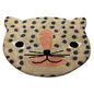 Leopard Print Cat Shaped Mat