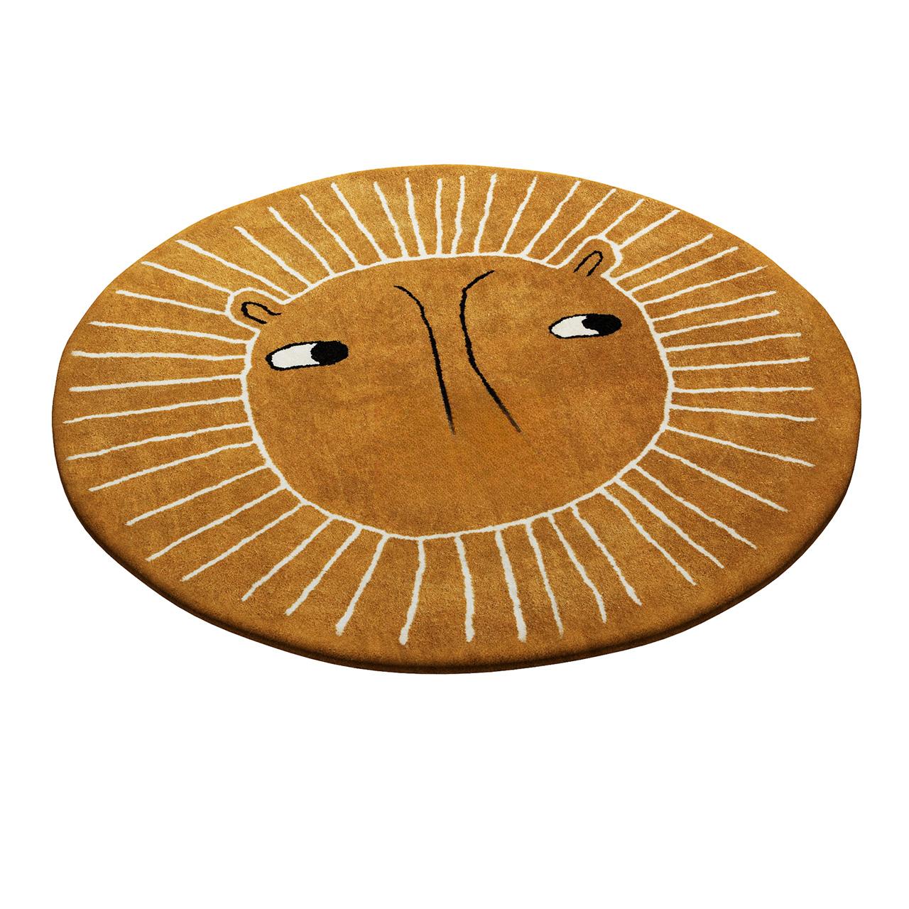 Lion Round Rug
