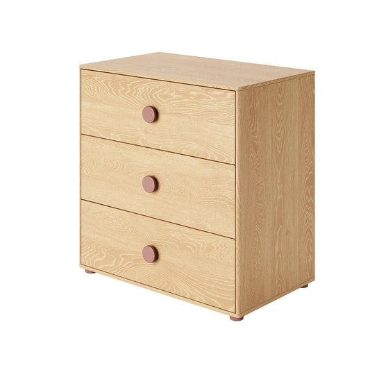 Wooden Three Drawer Chest