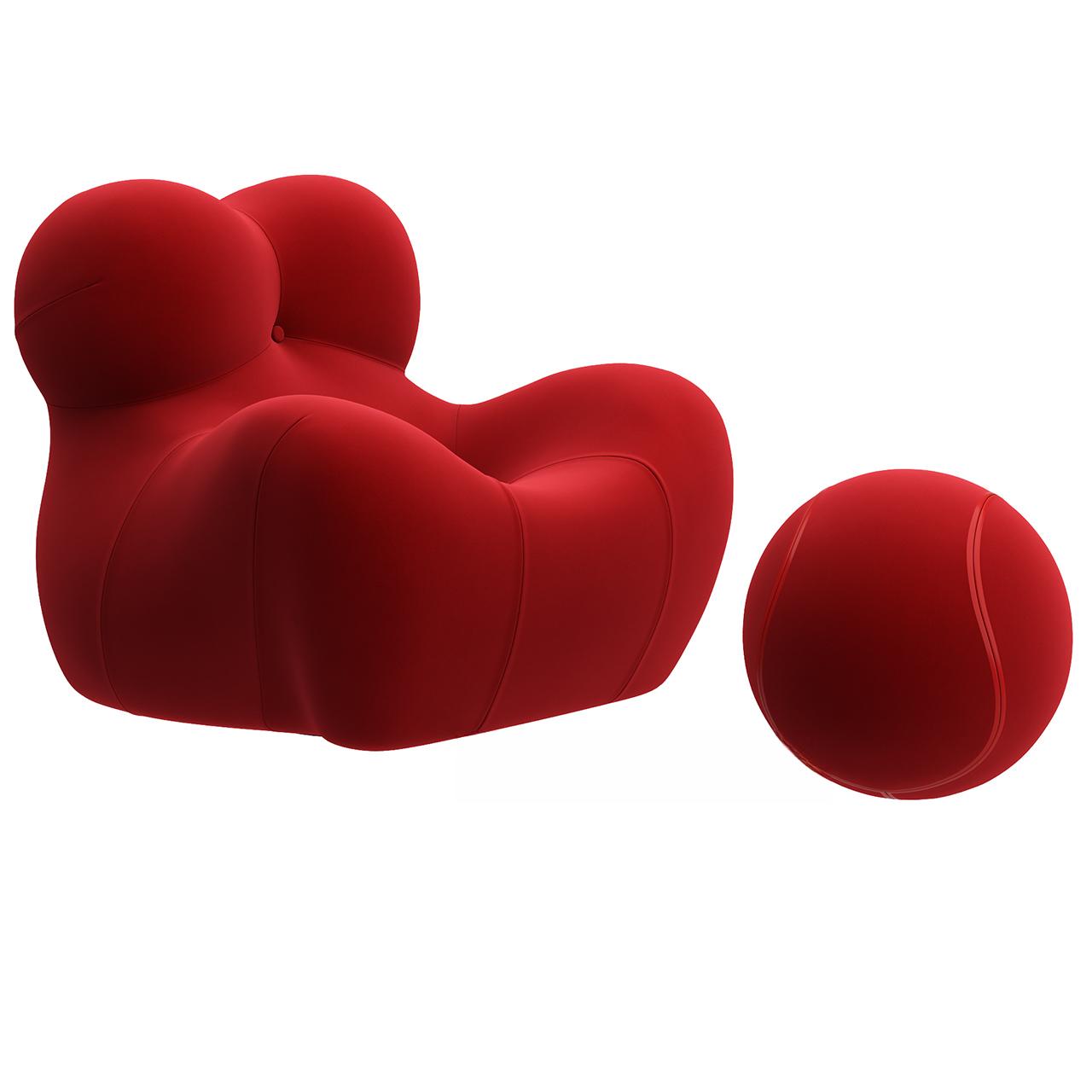 Red Modern Sofa
