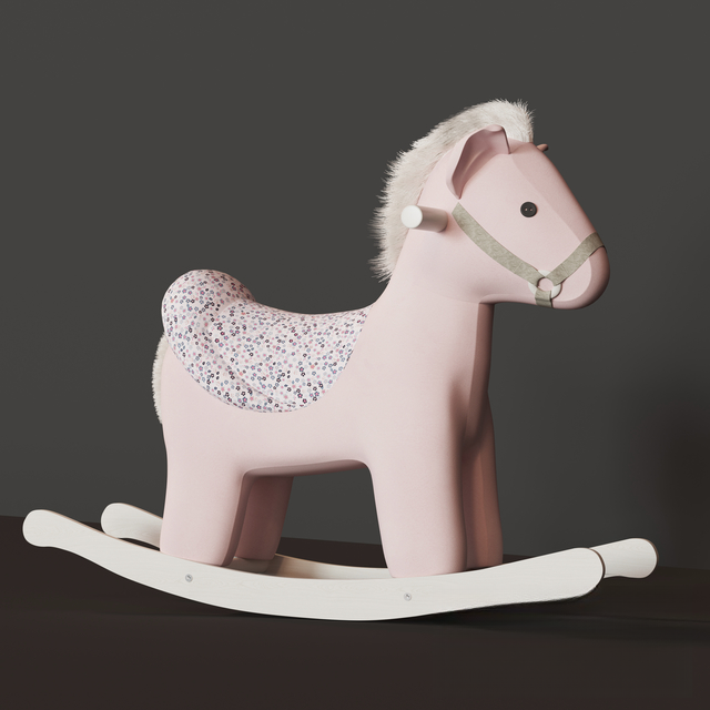 Pink Glitter Rocking Horse