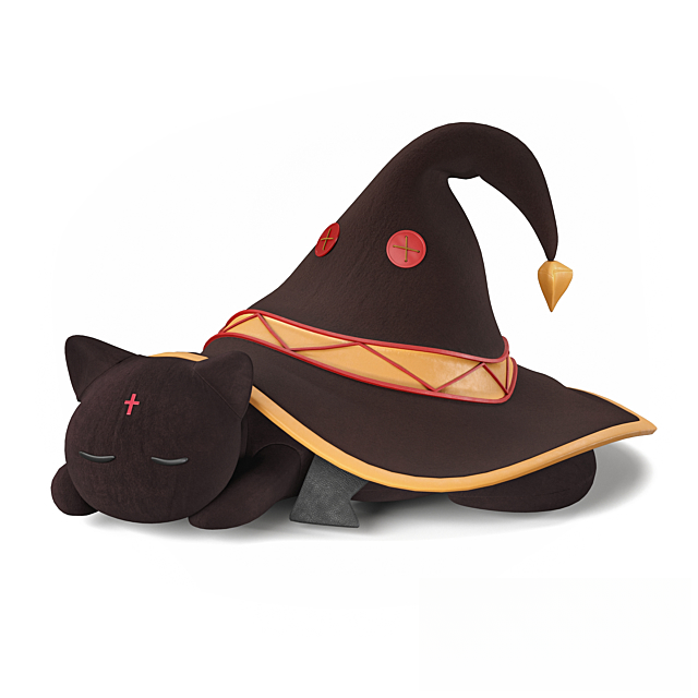 HalloweenWitchHatCatPillow