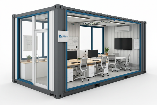 Container Office 3D Rendering