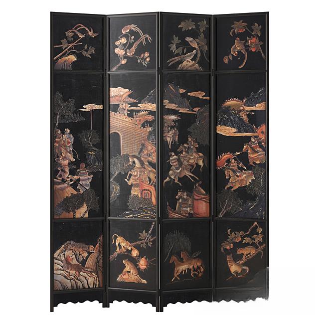 ChinesePaintingFoldingScreen