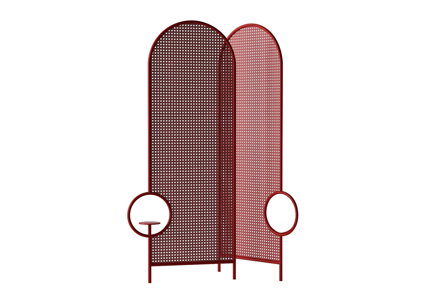 Red Metal Screen