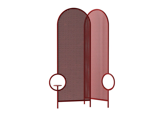 Red Metal Screen