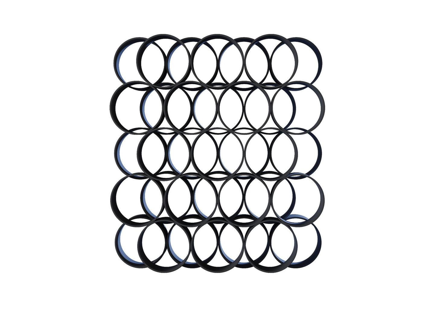 Black Circular Modern
