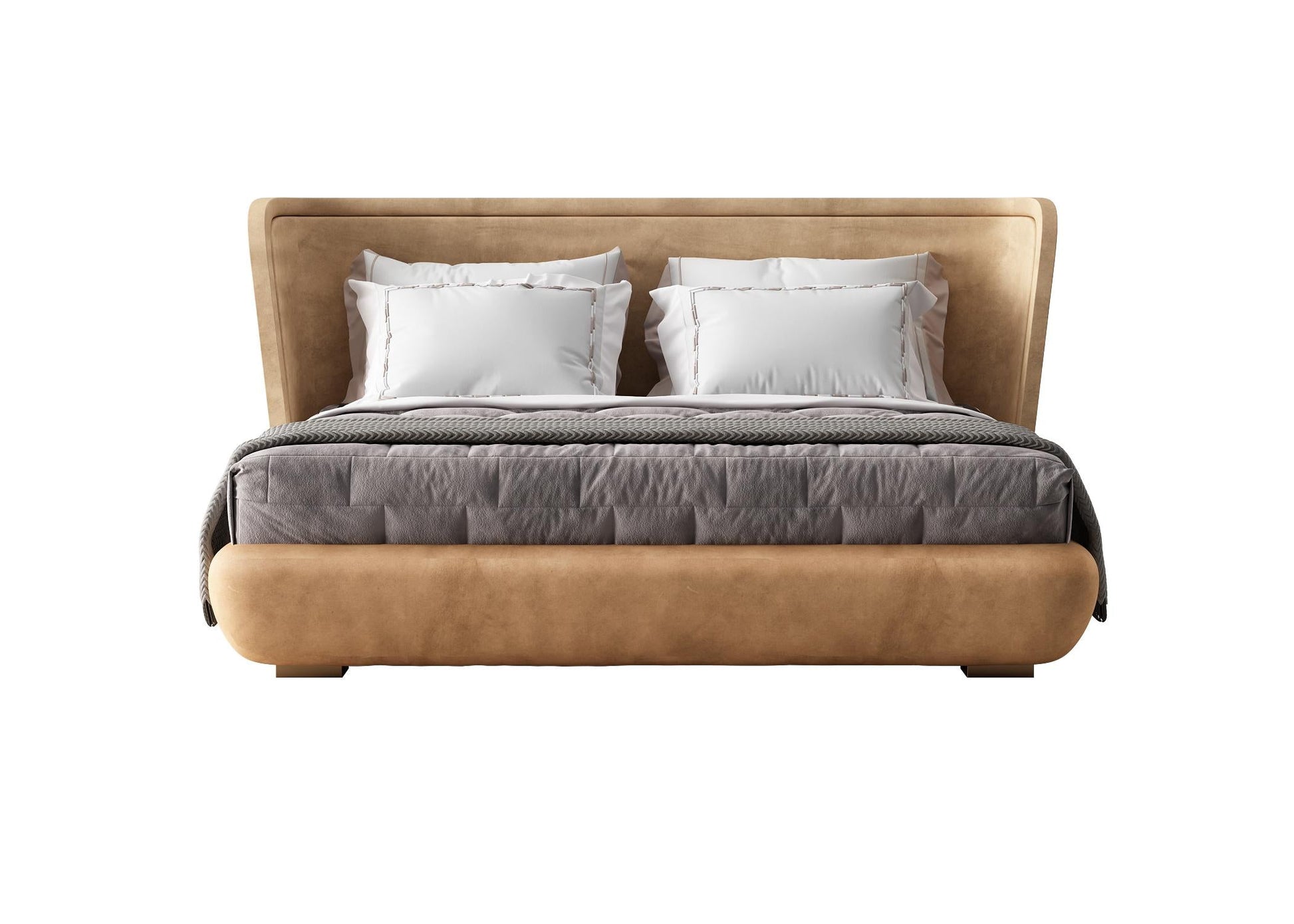 Modern leather Bed bed