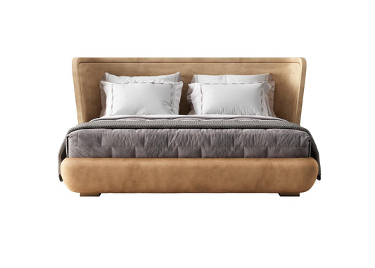 Modern leather Bed bed