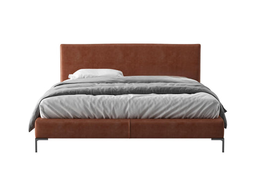 Brown Leather Bed bed