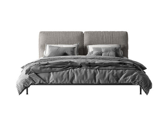Grey Double Bed bed