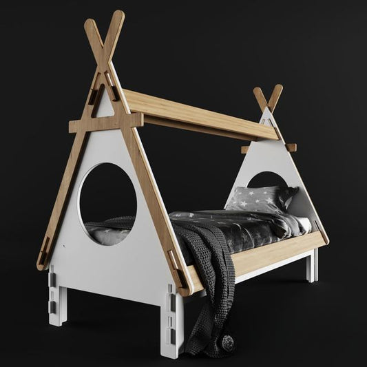 Geometric Modern Bed bed