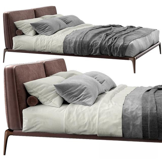 Leather Bed Modern bed