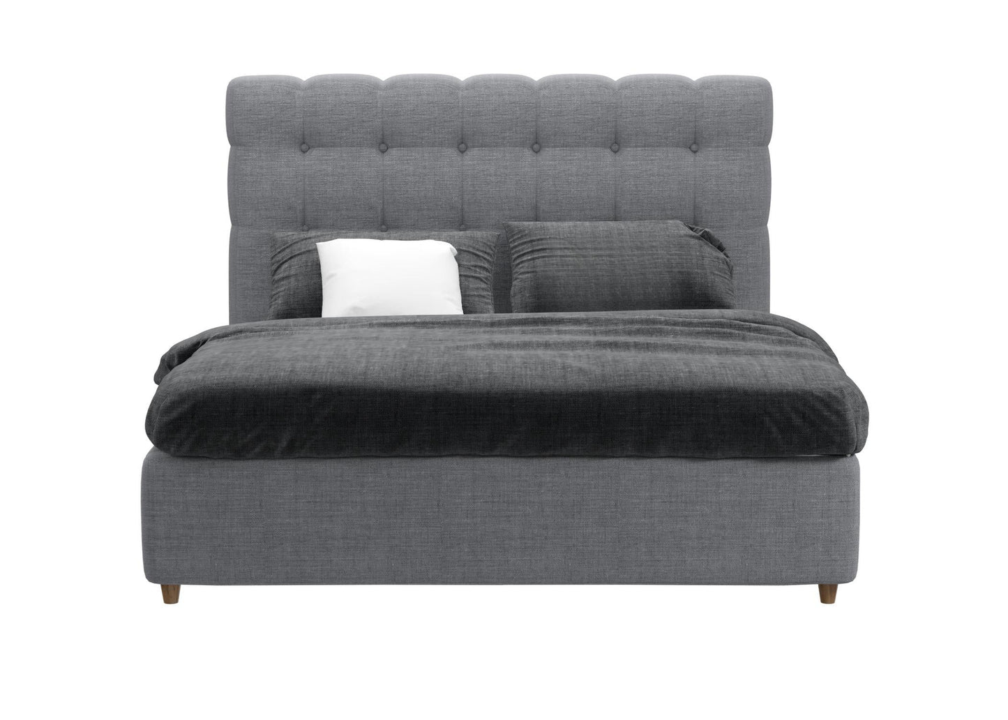 Grey Upholstered Bed bed