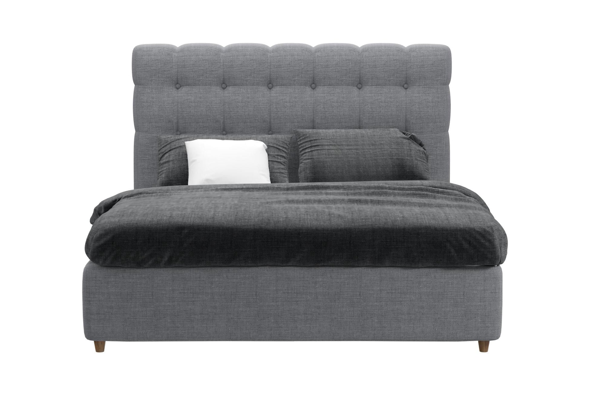 Grey Upholstered Bed bed