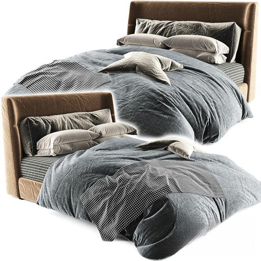 Grey Bed bed