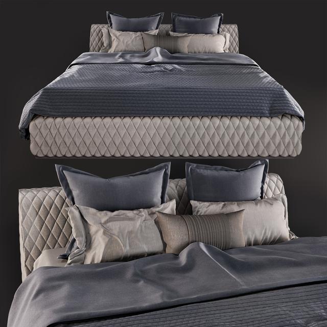 Quilted Gray bed