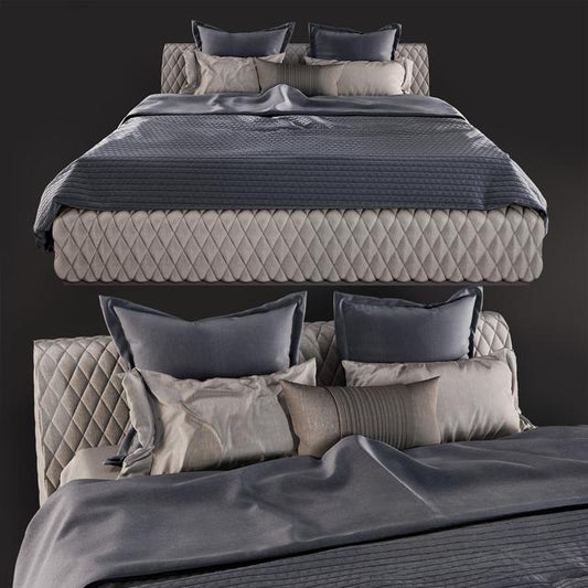 Quilted Gray bed