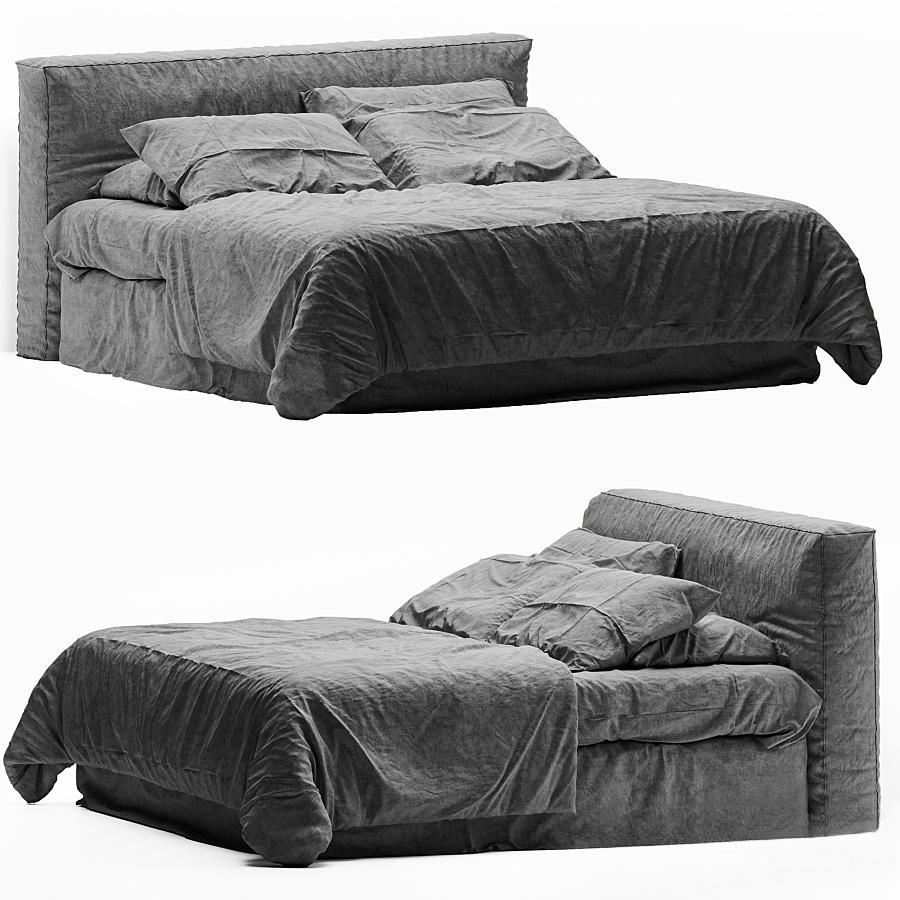 Grey Bed bed