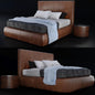 Brown Leather Bed bed