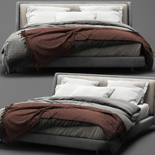 Grey Bed bed