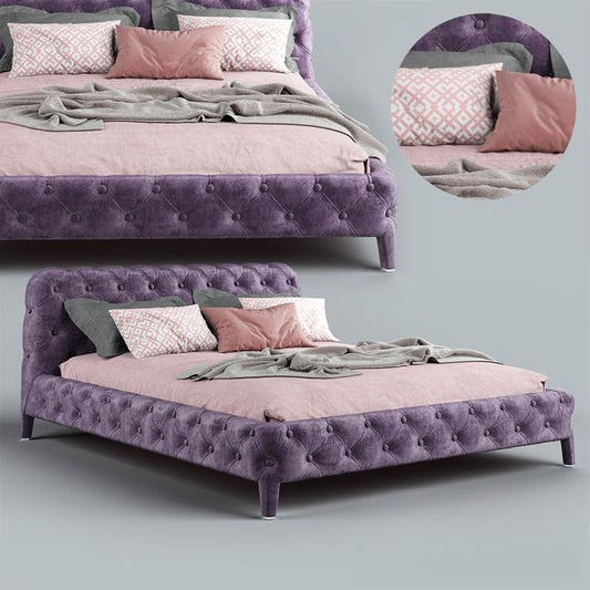 PurpleVelvetBed bed