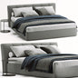Grey Modern Bed bed