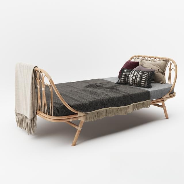 Wicker Bed Modern bed