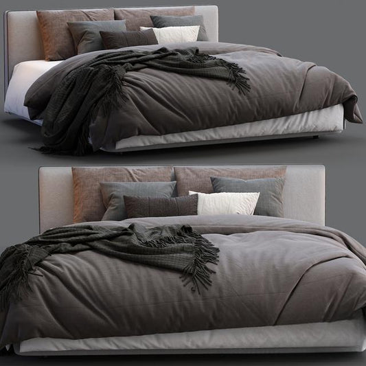 Grey Bed bed