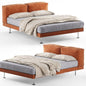 Brown Velvet Bed bed