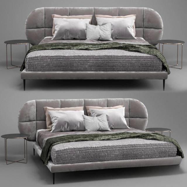 Modern Grey Bed bed