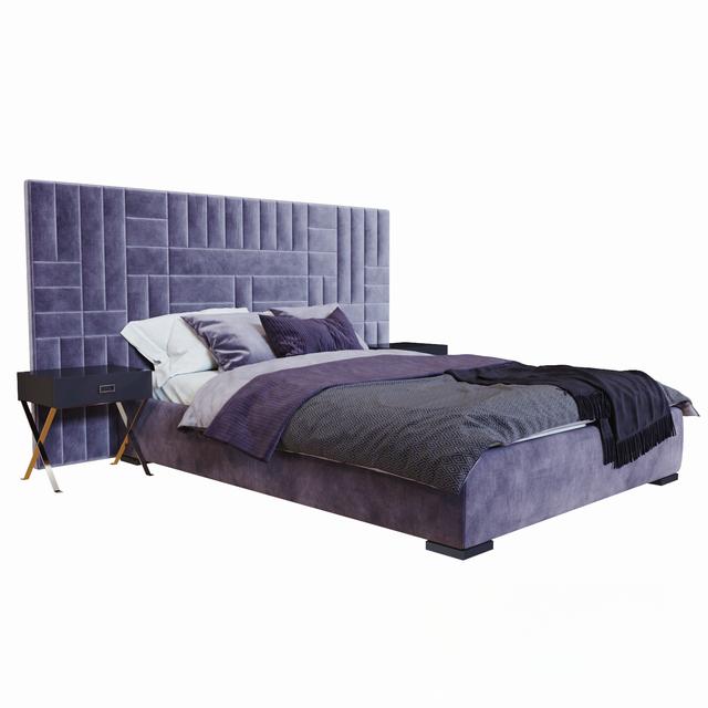 PurpleVelvetBed bed