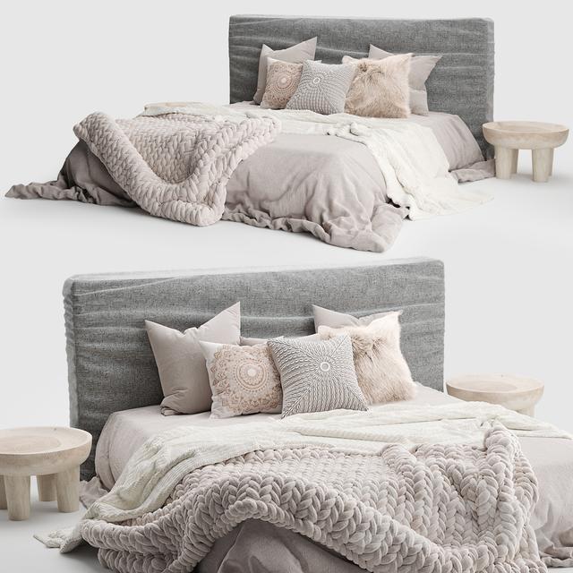 Grey Bed bed
