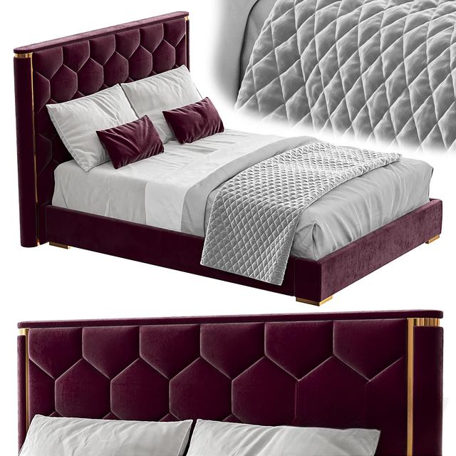 VelvetHexagonBed bed