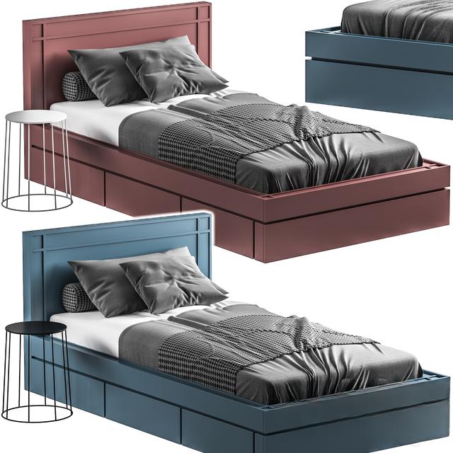 Modern Bed with Drawers bed