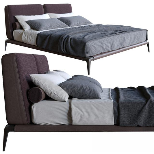 Modern Dark Purple Bed bed